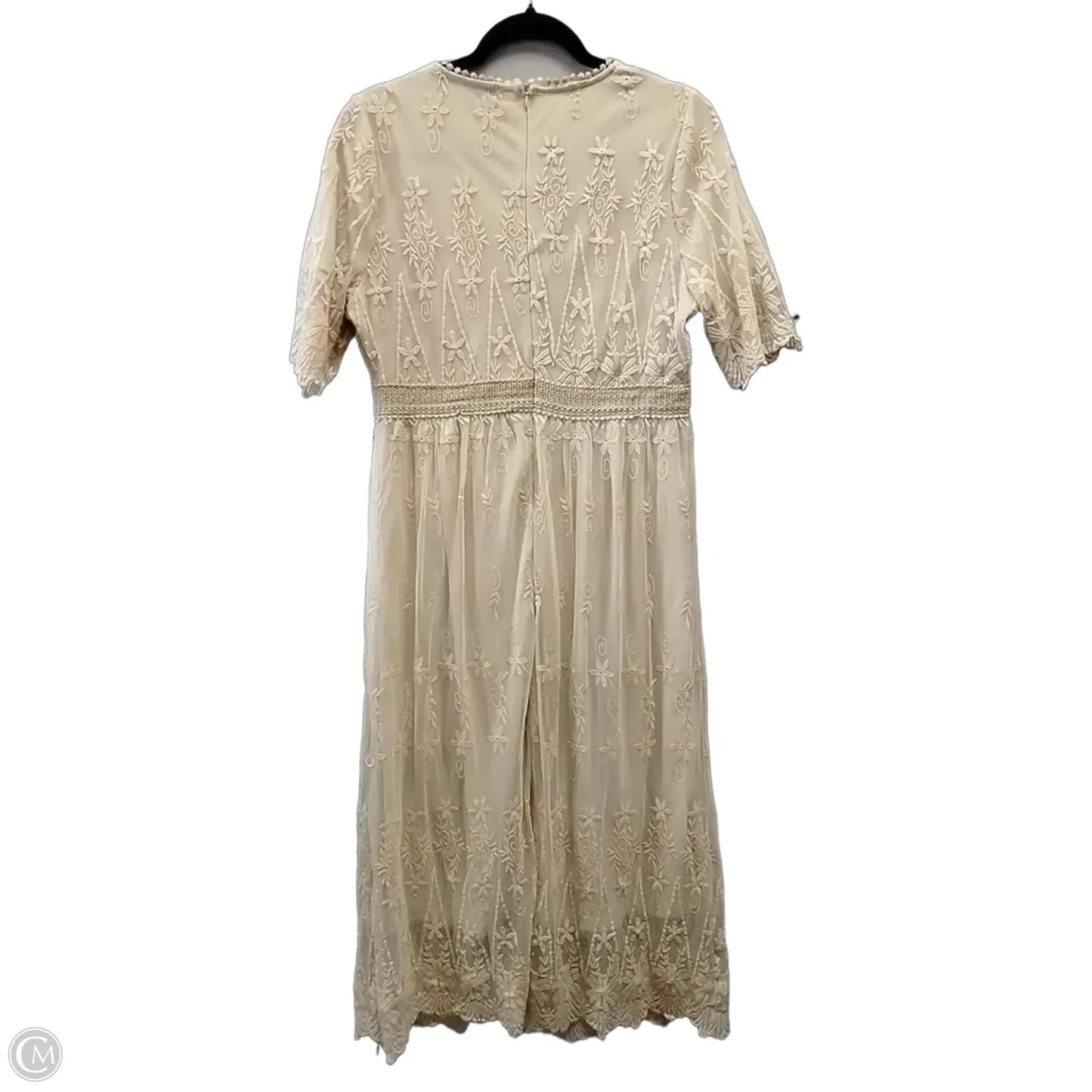 Dress Casual Maxi By Clothes Mentor In Tan, Size: L