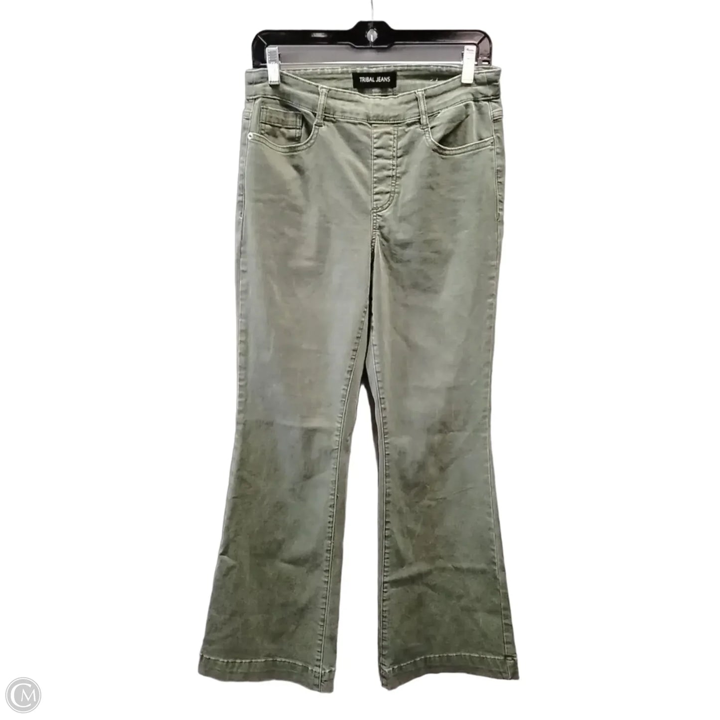 Jeans Wide Leg By Tribal In Green, Size: 6