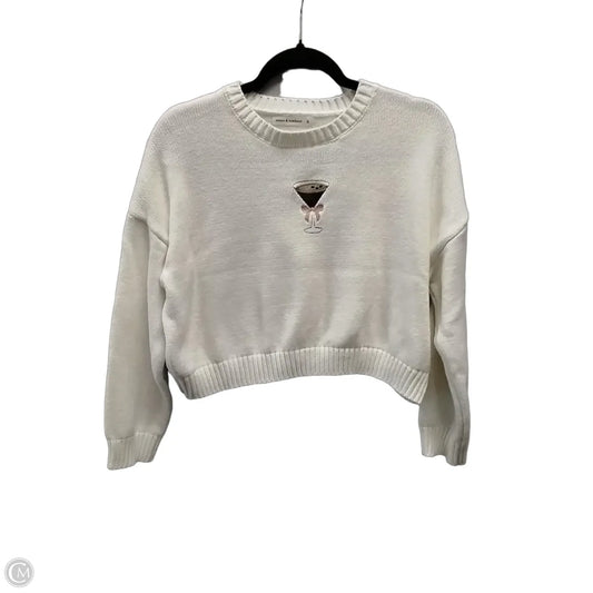 Sweater By Moon And Madison In White, Size: S