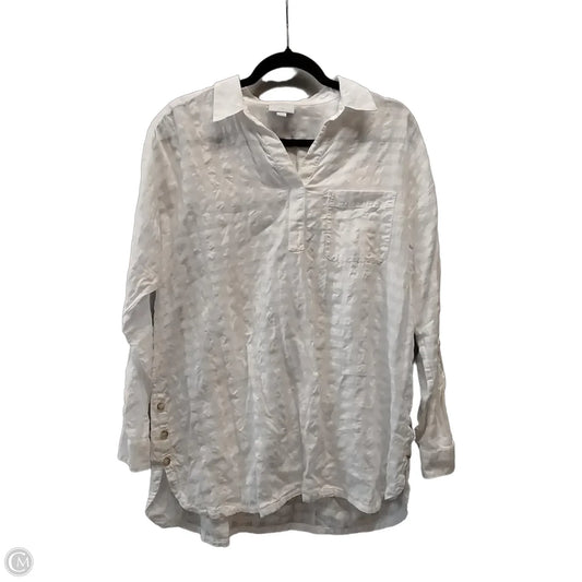 Top Long Sleeve By J. Jill In White, Size: M