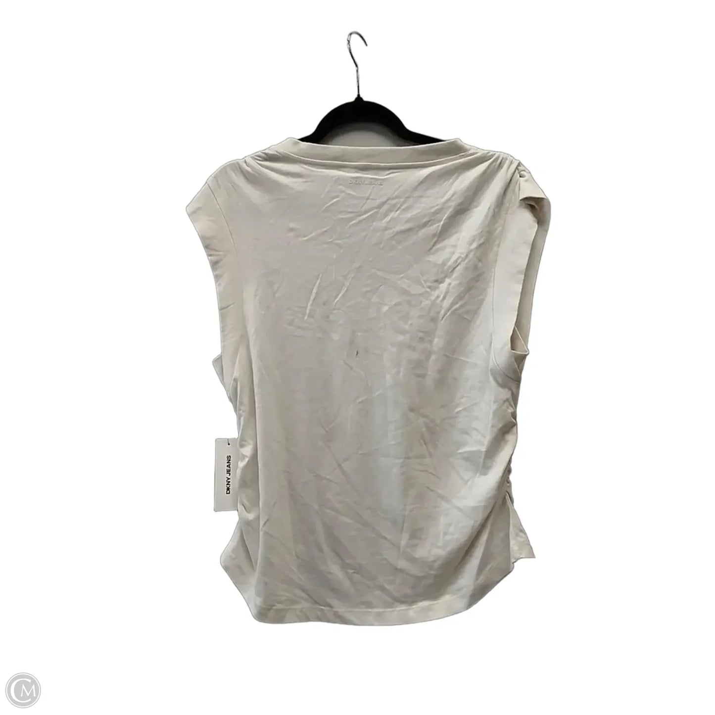 Top Short Sleeve By Dkny In Beige, Size: Xl