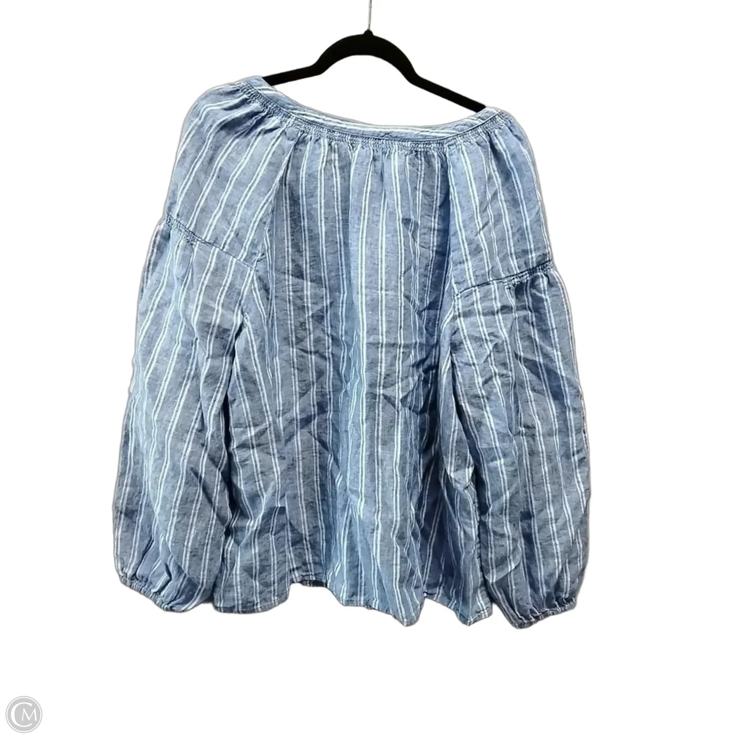 Top Long Sleeve By Talbots In Striped Pattern, Size: 2x