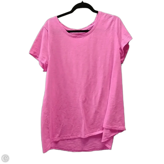 Top Short Sleeve Designer By Lilly Pulitzer In Pink, Size: Xxl