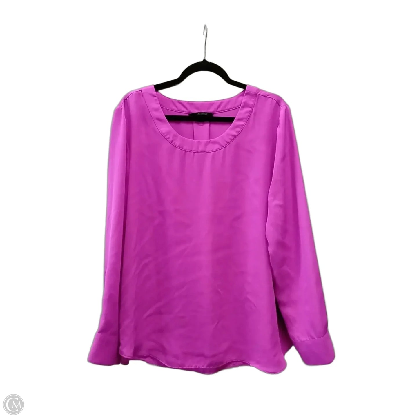 Top Long Sleeve By Banana Republic In Purple, Size: Xl