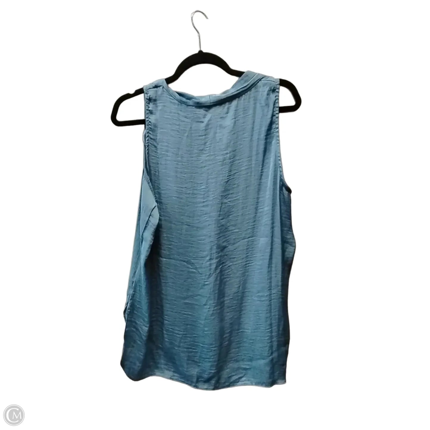 Blouse Sleeveless By Vince Camuto In Blue, Size: L