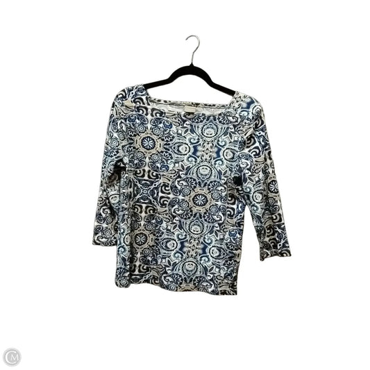 Top Long Sleeve By Chicos In Blue, Size: M