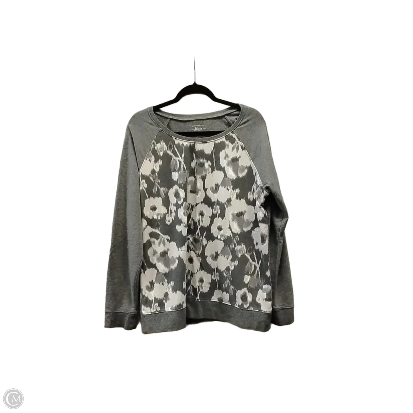 Sweatshirt Crewneck By Bass In Grey, Size: Xl