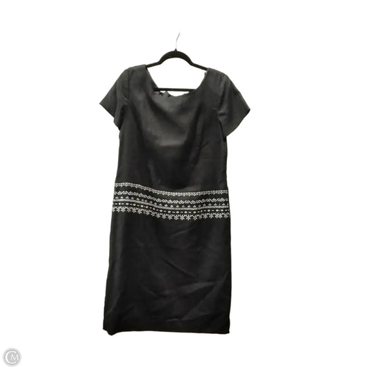 Dress Casual Midi By Jessica Howard In Black, Size: 14