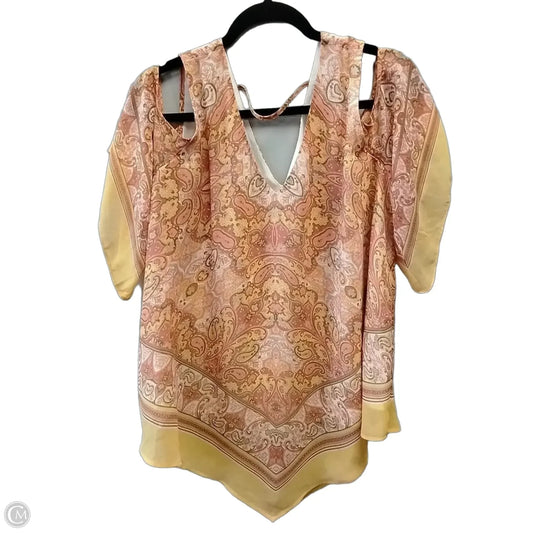 Blouse Short Sleeve By Dr2 In Orange, Size: Xl