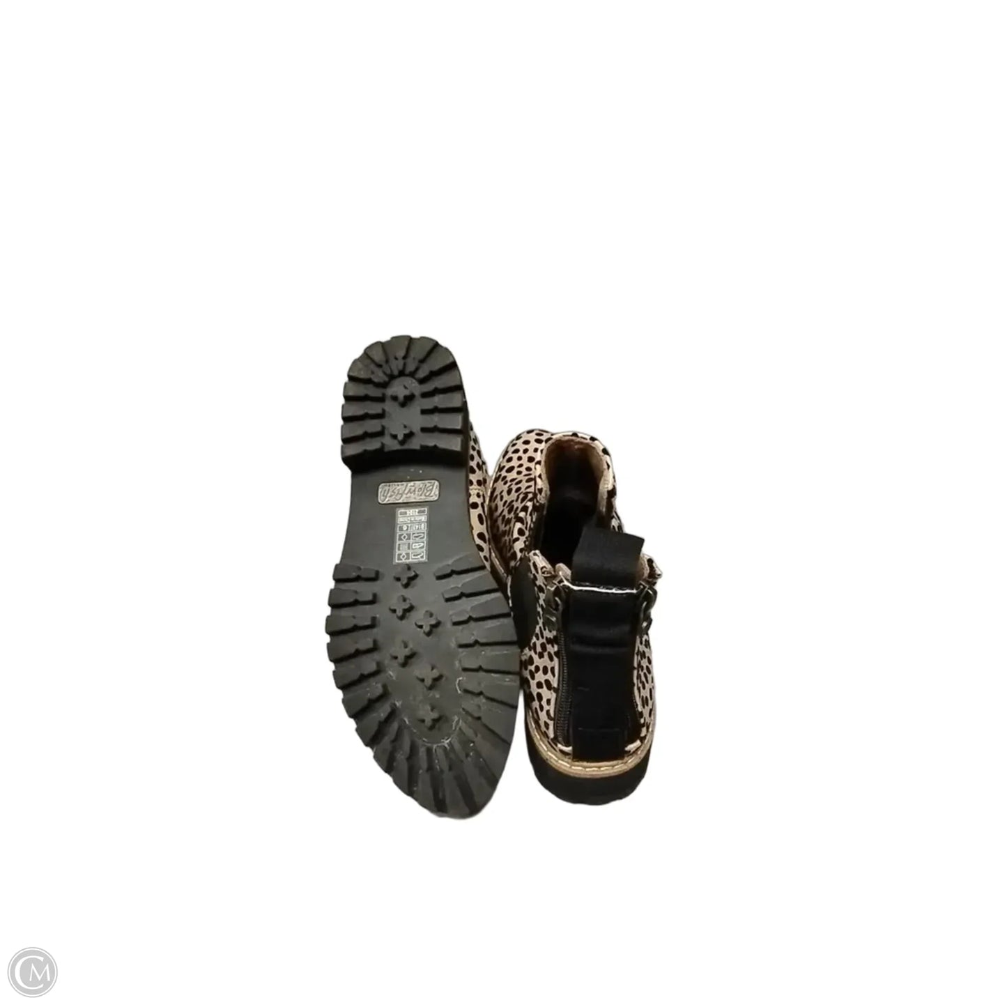 Boots Ankle Flats By Blowfish In Animal Print, Size: 6