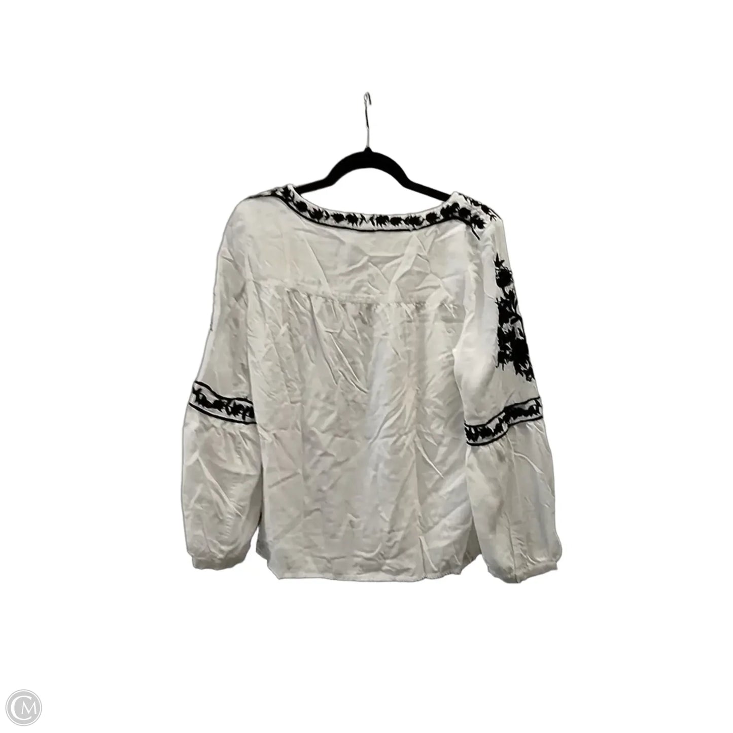 Top Long Sleeve By Chicos In White, Size: M