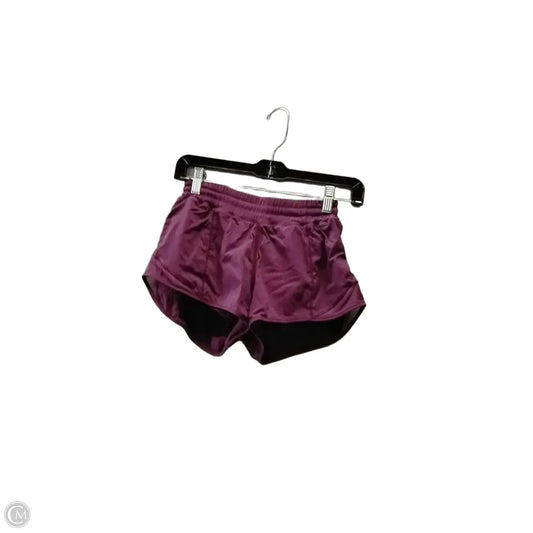 Athletic Shorts By Lululemon In Purple, Size: 4