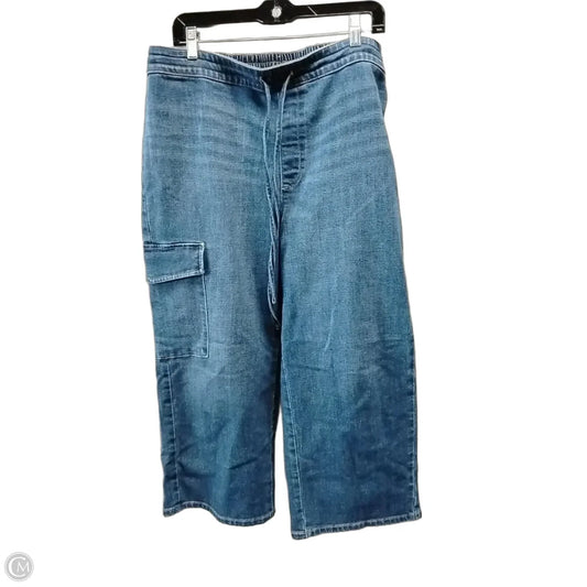 Jeans Wide Leg By Chicos In Blue Denim, Size: 14