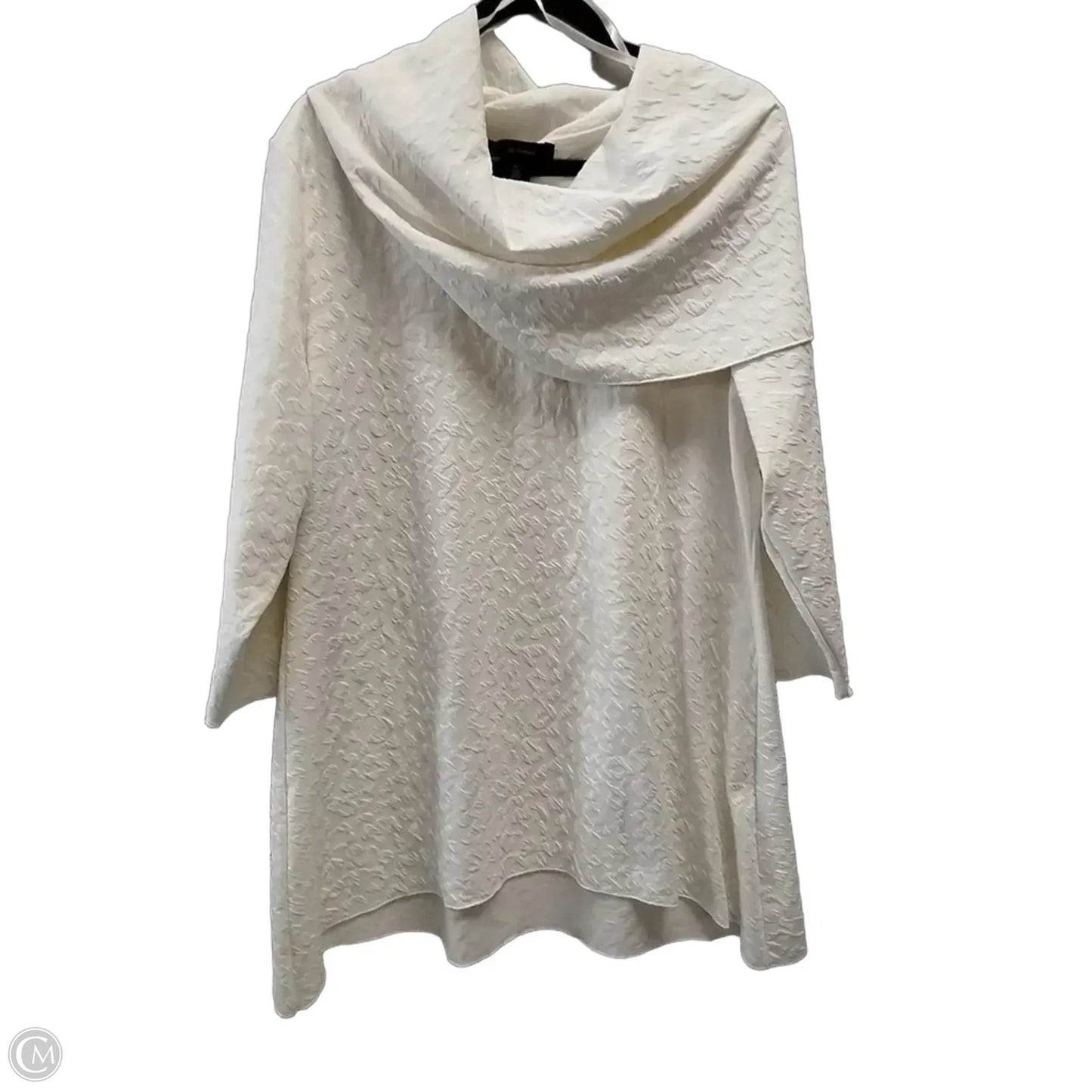 Top Long Sleeve By Ali Miles In Ivory, Size: Xl