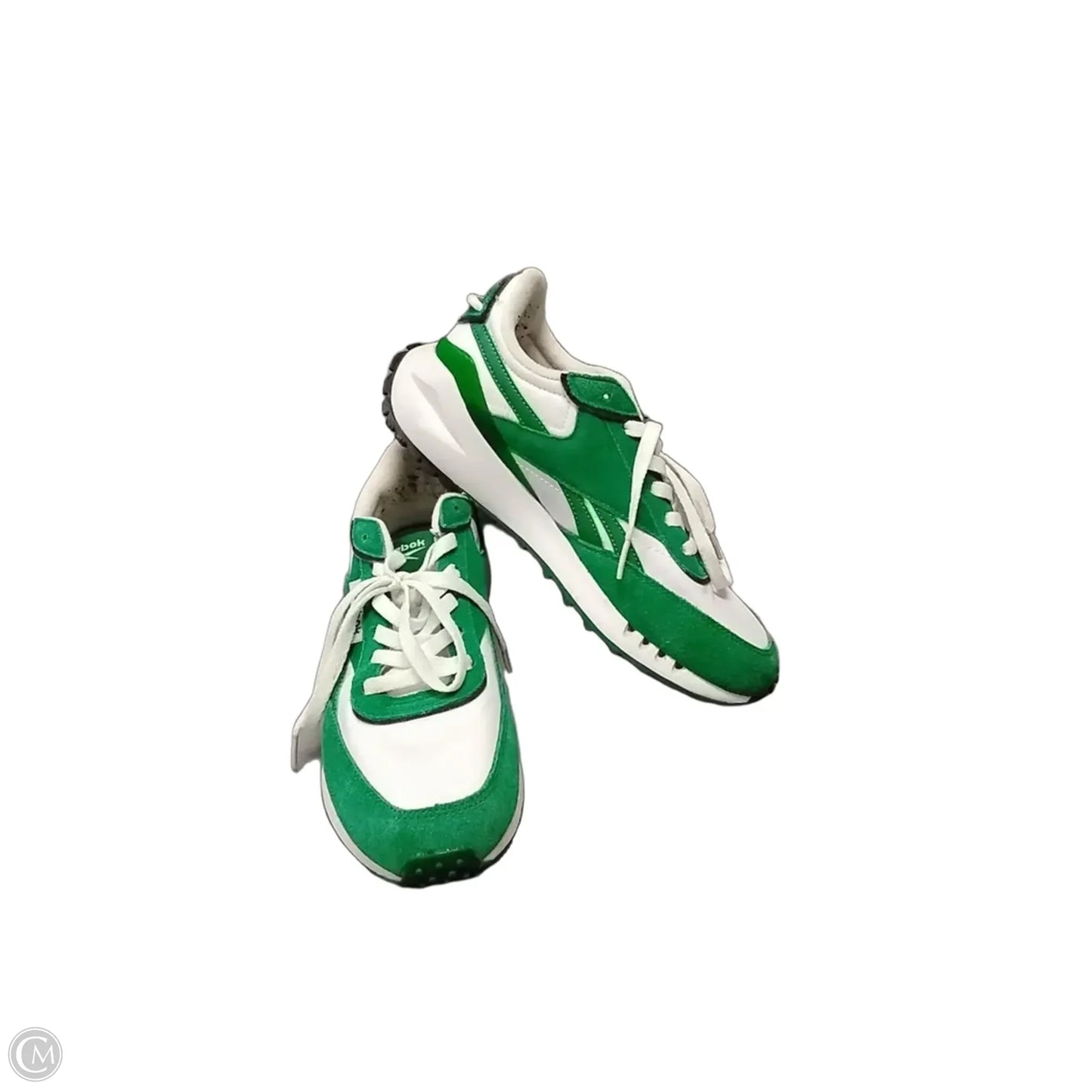 Shoes Athletic By Reebok In Green & White, Size: 9