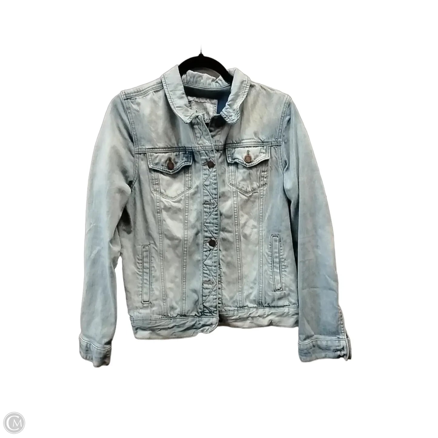 Jacket Denim By Market & Spruce In Blue Denim, Size: M