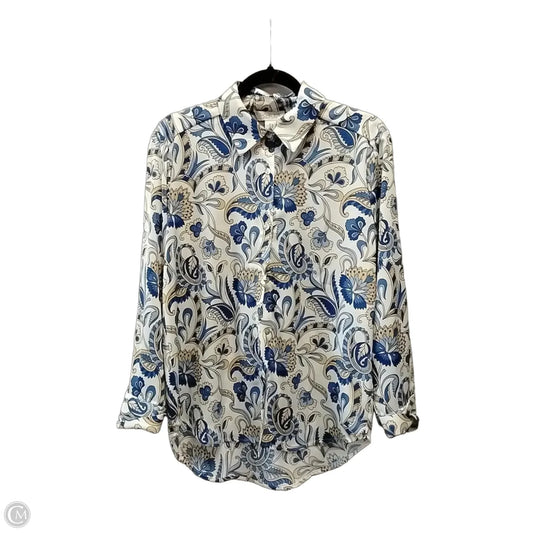 Blouse Long Sleeve By Rachel Zoe In Paisley Print, Size: S