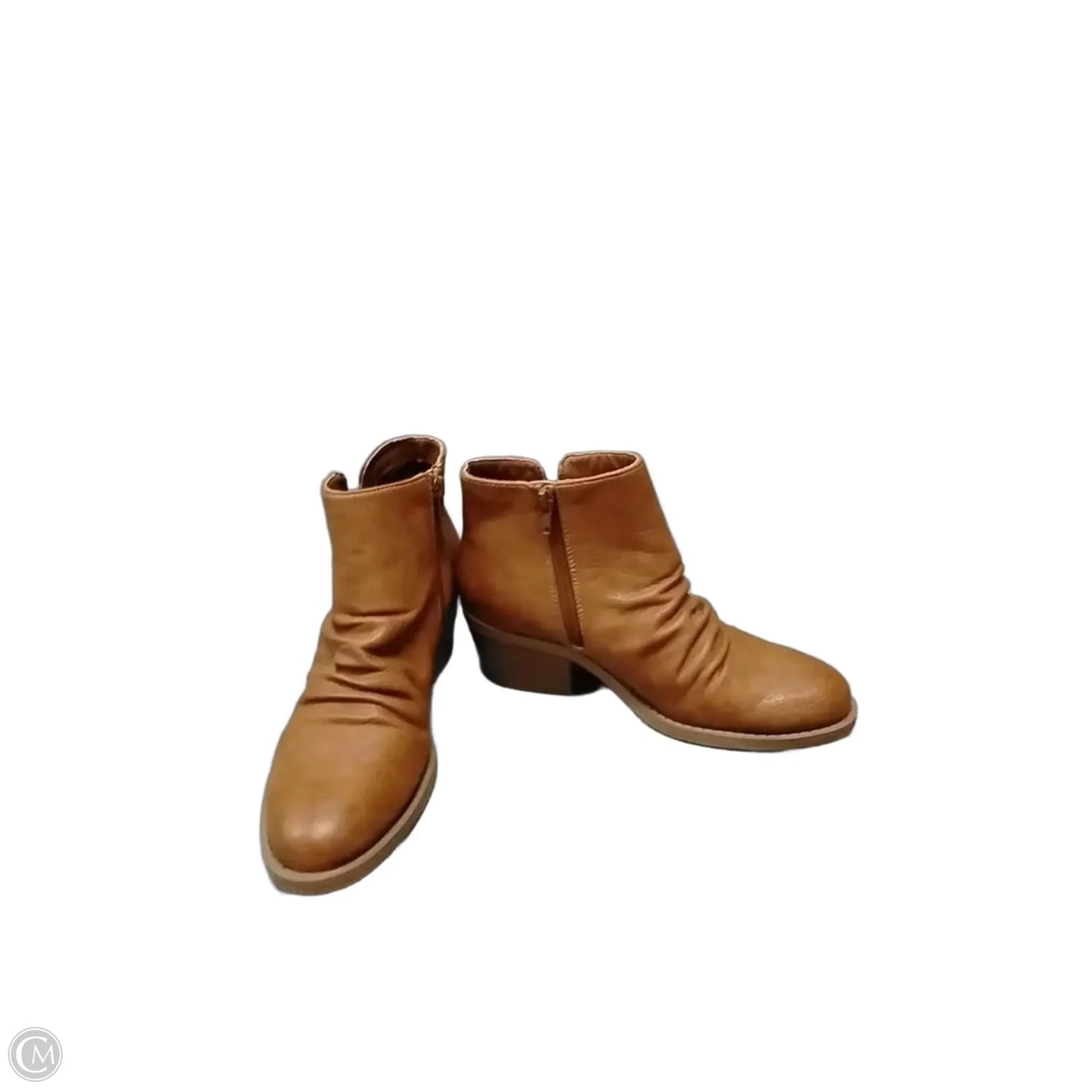 Boots Ankle Heels By Bare Traps In Brown, Size: 7
