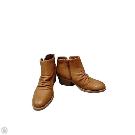 Boots Ankle Heels By Bare Traps In Brown, Size: 7