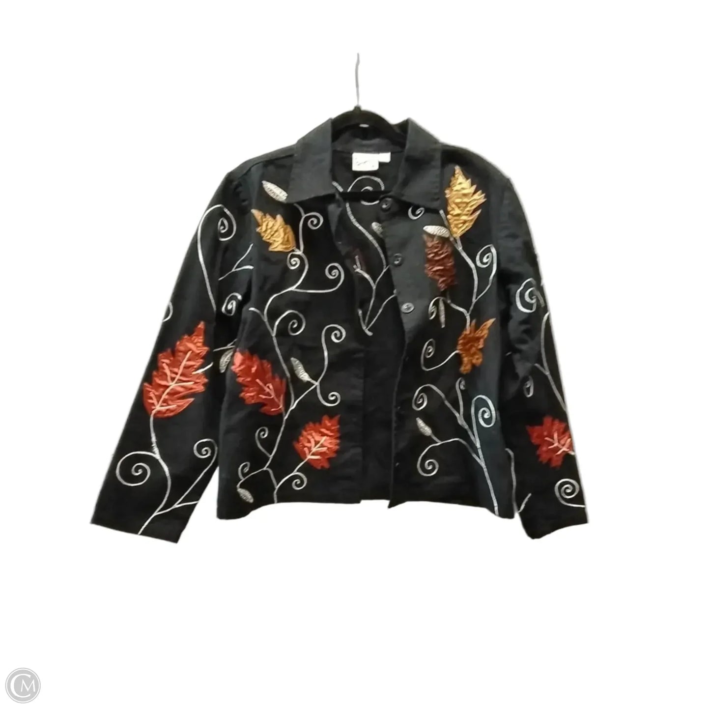 Jacket Denim By Cme In Black, Size: L