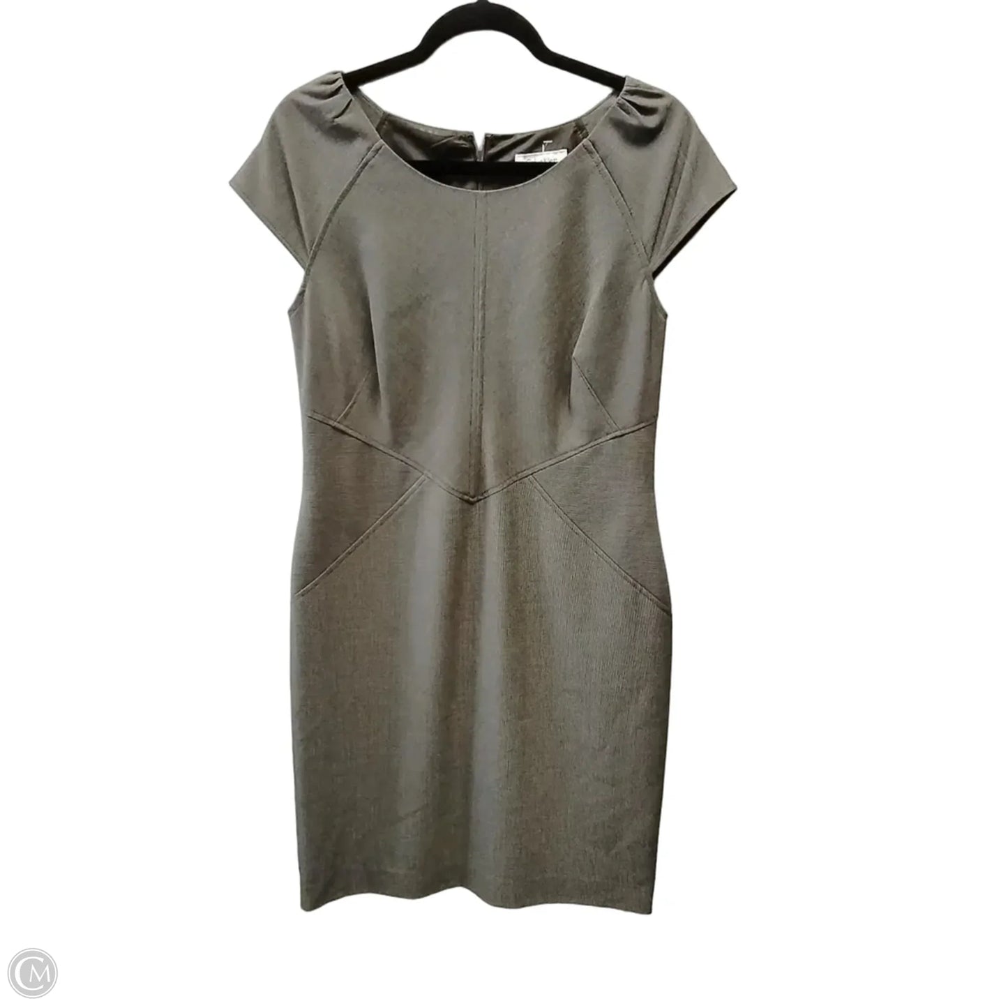 Dress Casual Midi By Calvin Klein In Brown, Size: 10