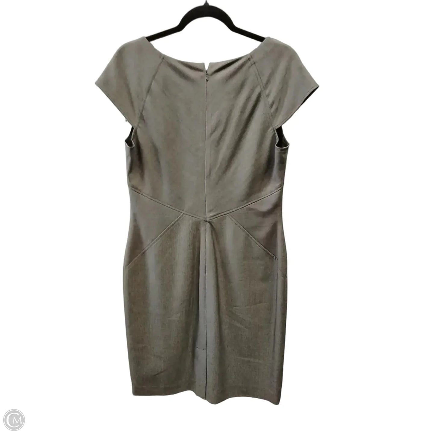 Dress Casual Midi By Calvin Klein In Brown, Size: 10
