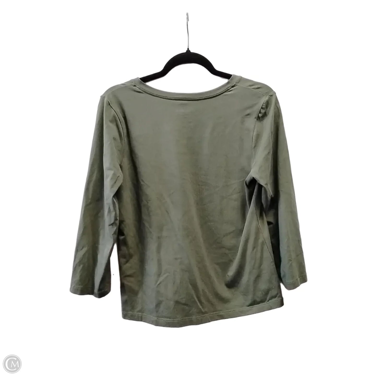 Top Long Sleeve By Chicos In Green, Size: M
