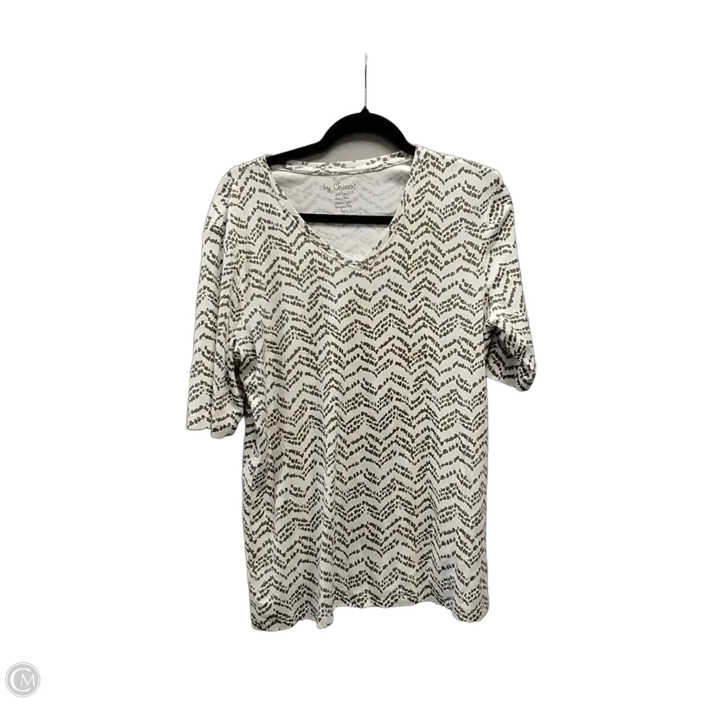 Top Long Sleeve By Chicos In White, Size: L