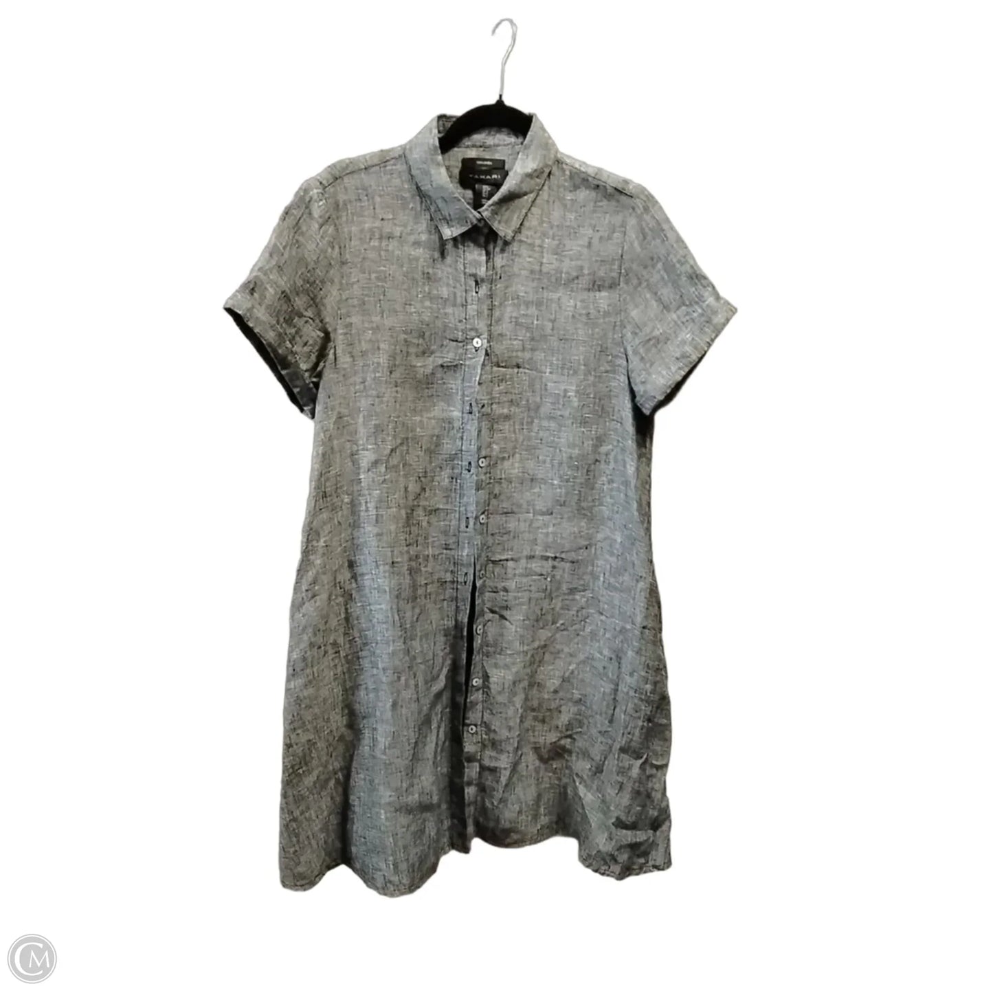 Dress Casual Midi By Tahari In Grey, Size: S