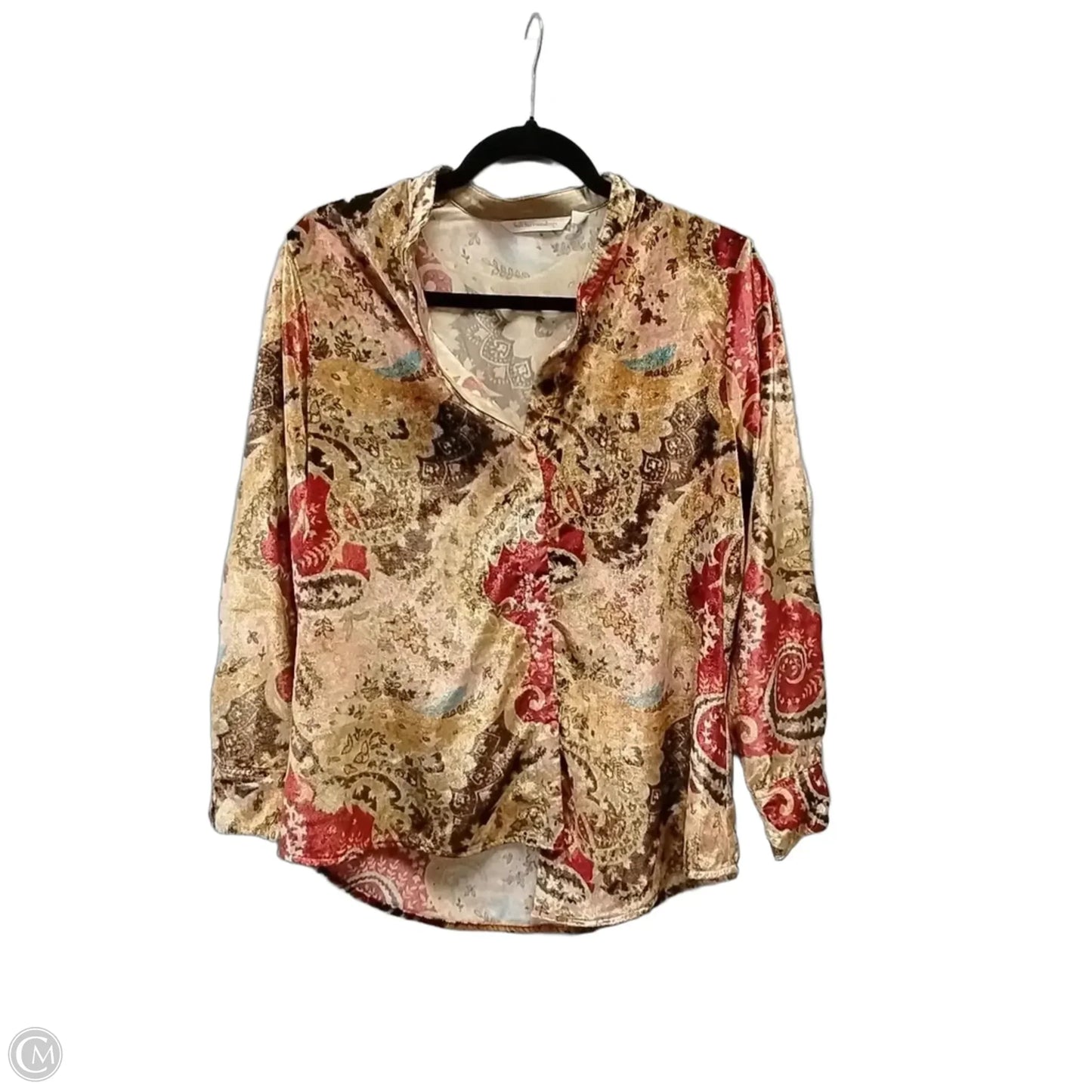 Top Long Sleeve By Soft Surroundings In Brown, Size: Sp