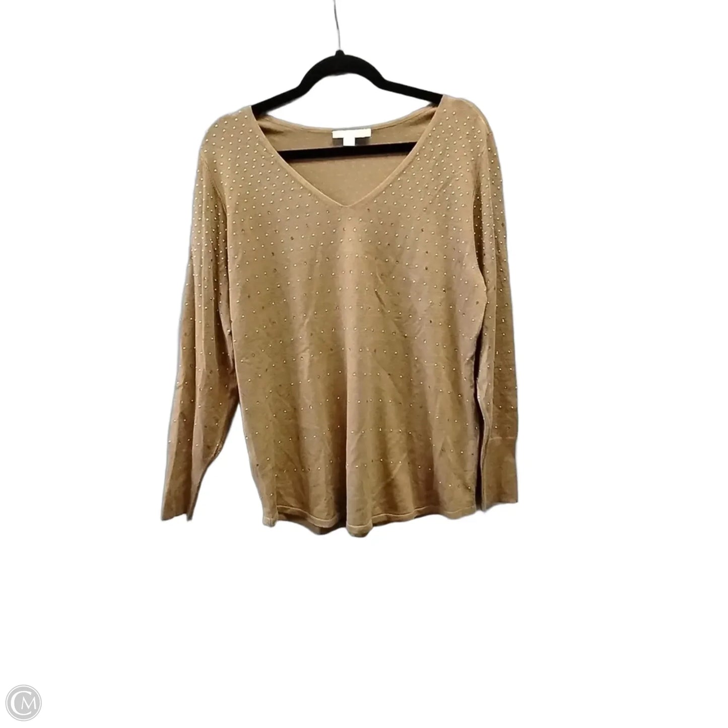 Top Long Sleeve By Chicos In Brown, Size: L