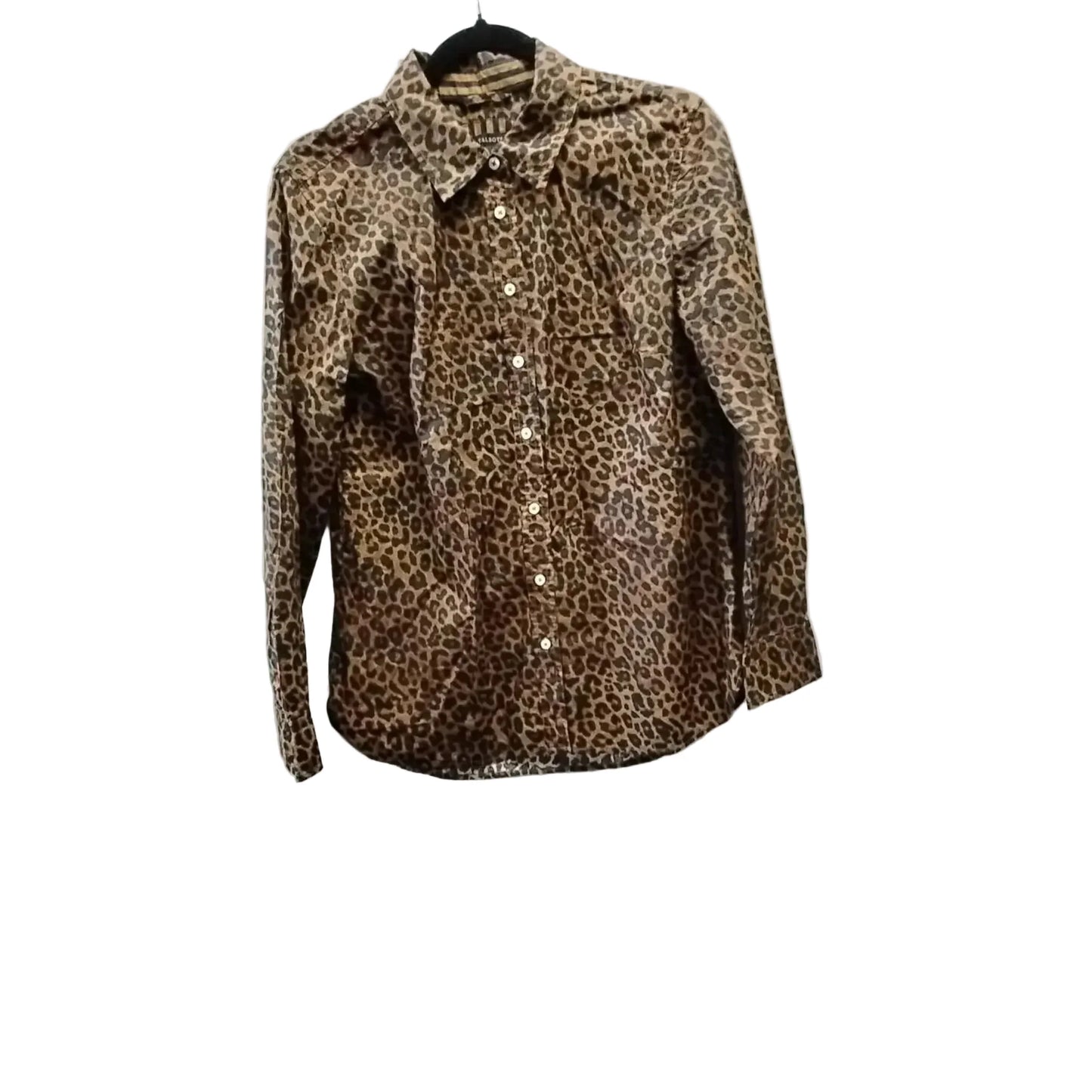 Top Long Sleeve By Talbots In Animal Print, Size: M