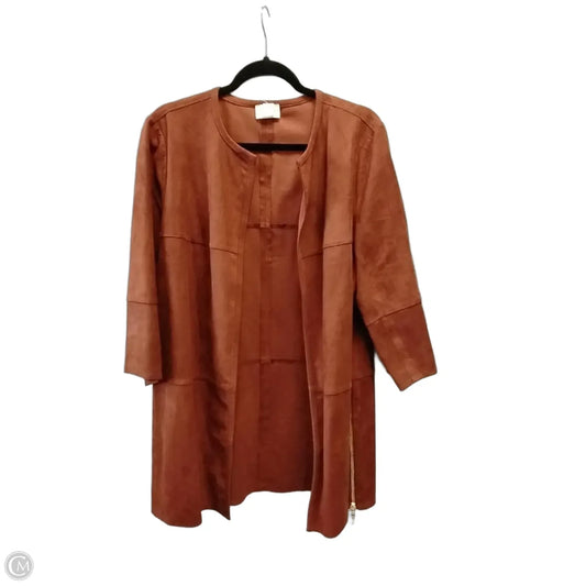 Jacket Other By Chicos In Brown, Size: L