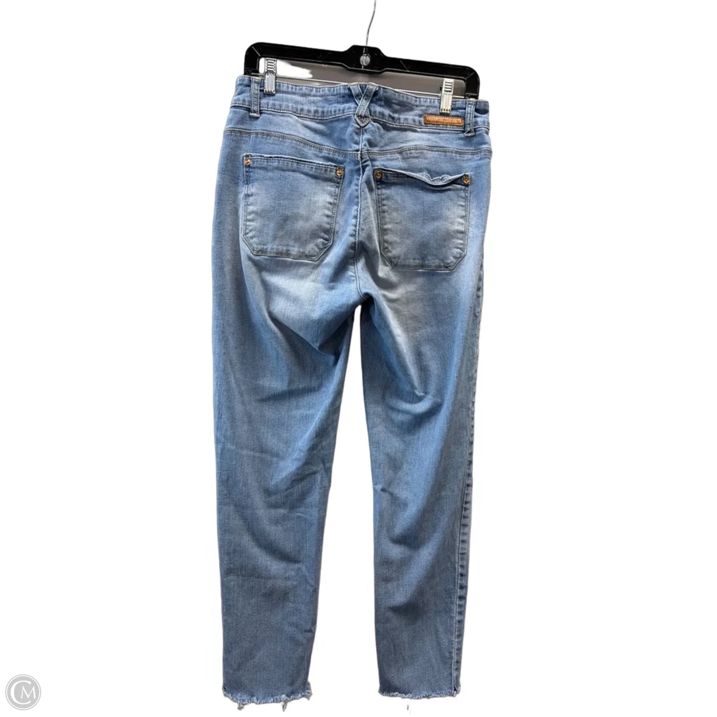 Jeans Skinny By Wit & Wisdom In Blue Denim, Size: 8