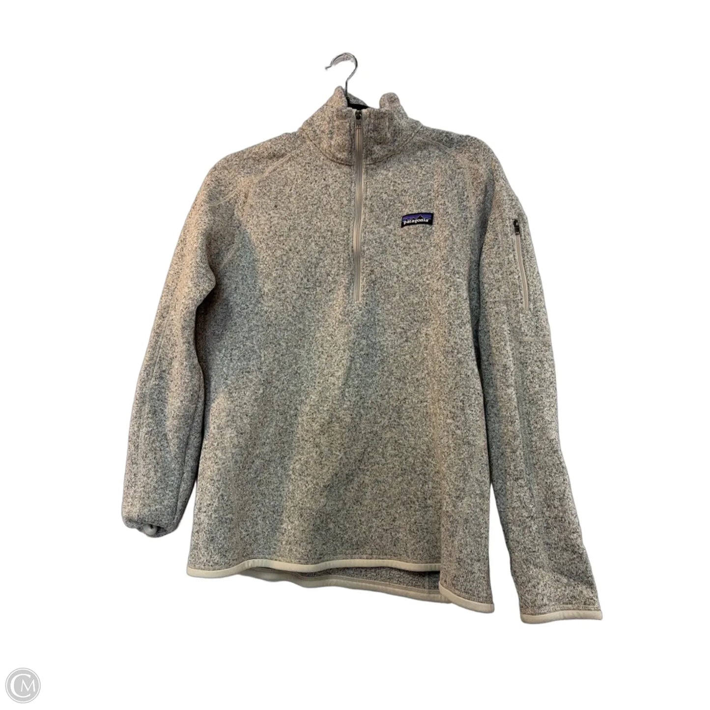 Athletic Sweatshirt Collar By Patagonia In Grey, Size: L