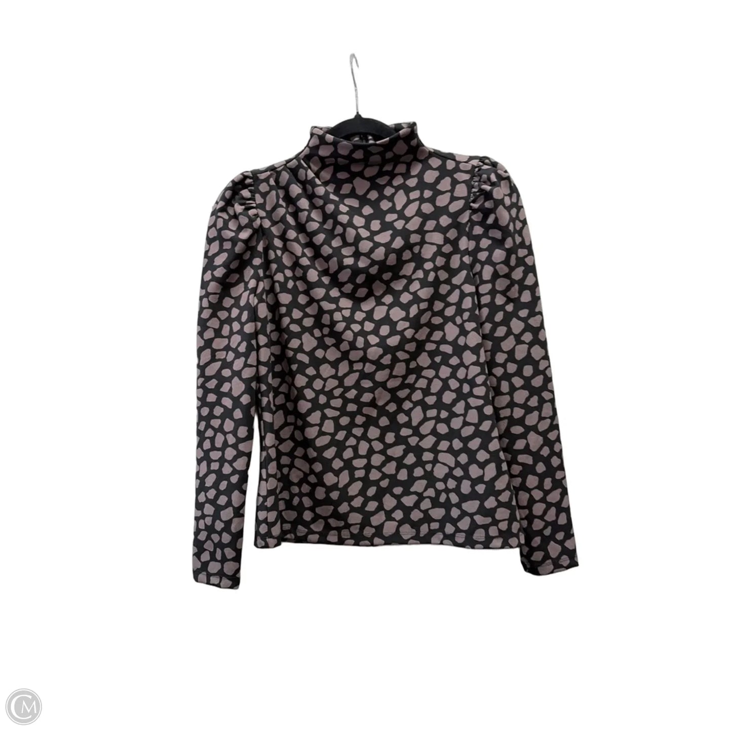 Top Long Sleeve By Ann Taylor In Black & Purple, Size: Xxs