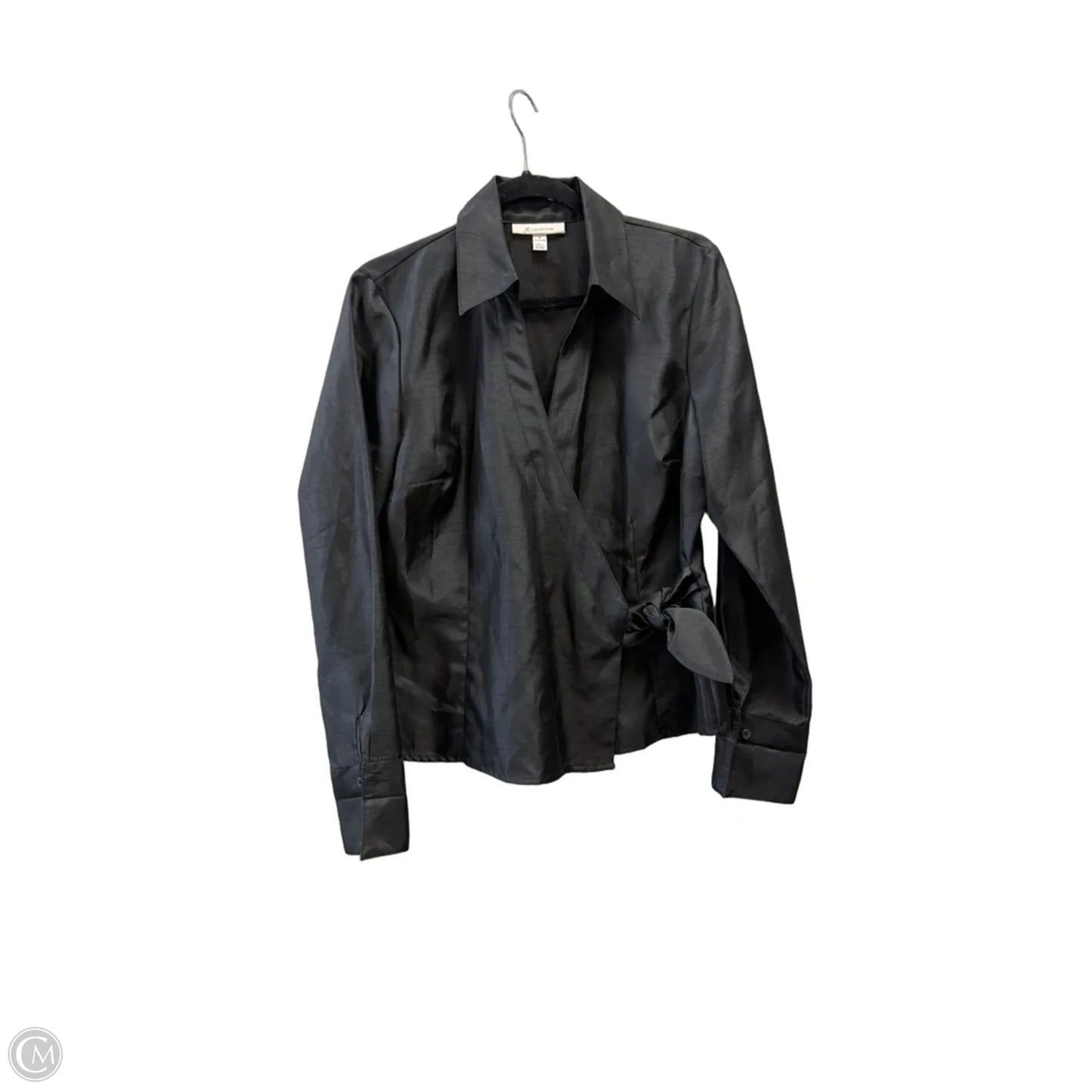 Blouse Long Sleeve By Jm Collections In Black, Size: M