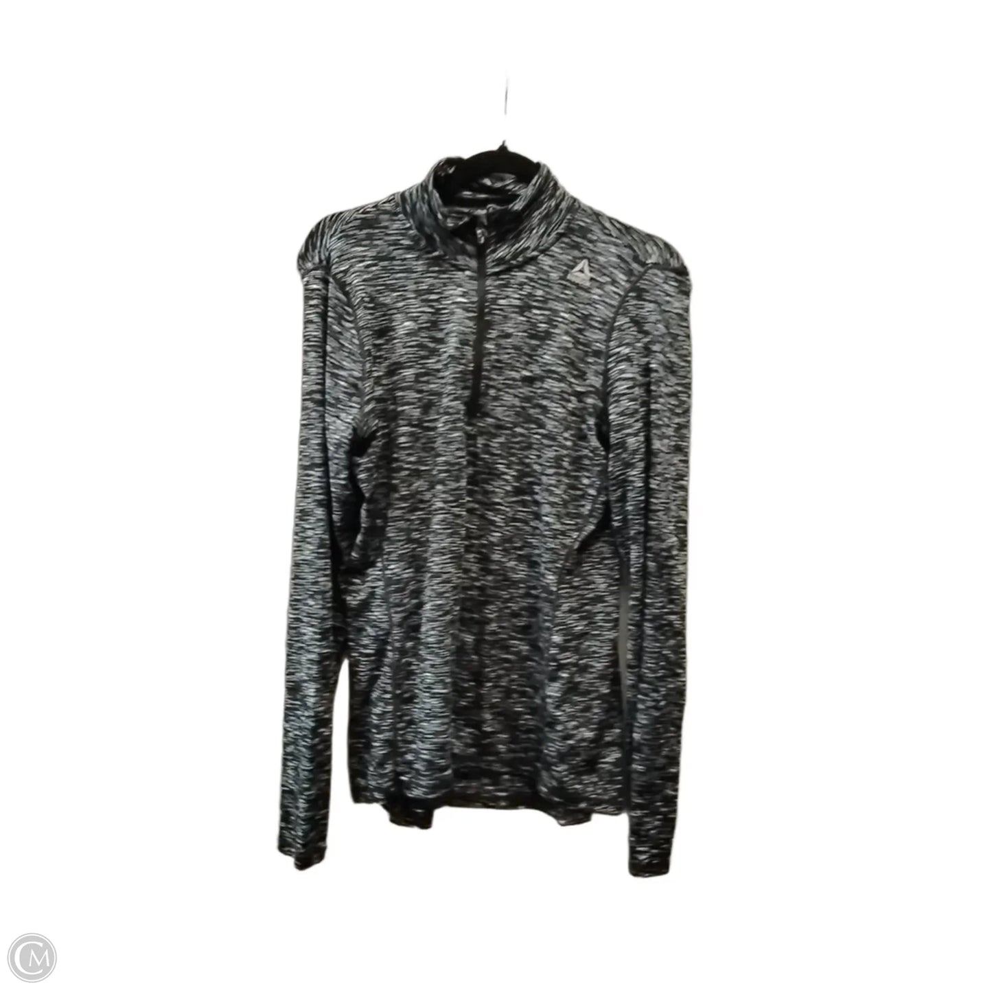 Athletic Jacket By Reebok In Grey, Size: M