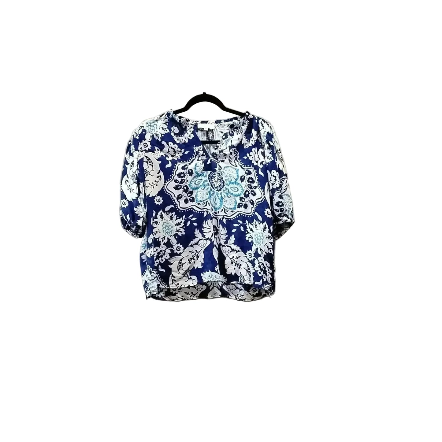 Blouse 3/4 Sleeve By Rachel Zoe In Paisley Print, Size: M