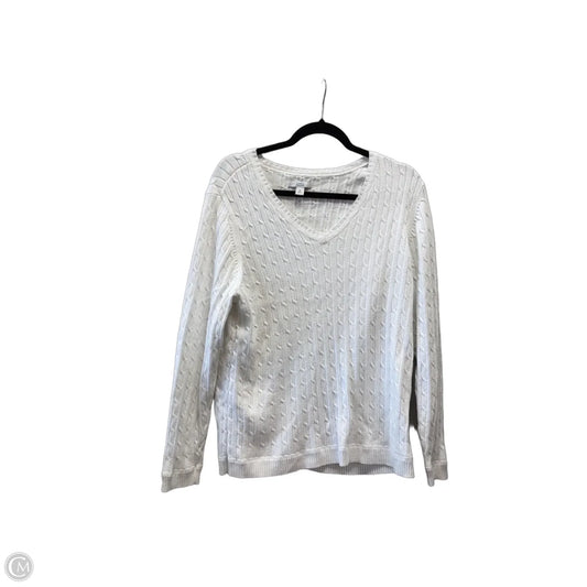 Sweater By Croft And Barrow In White, Size: Xl