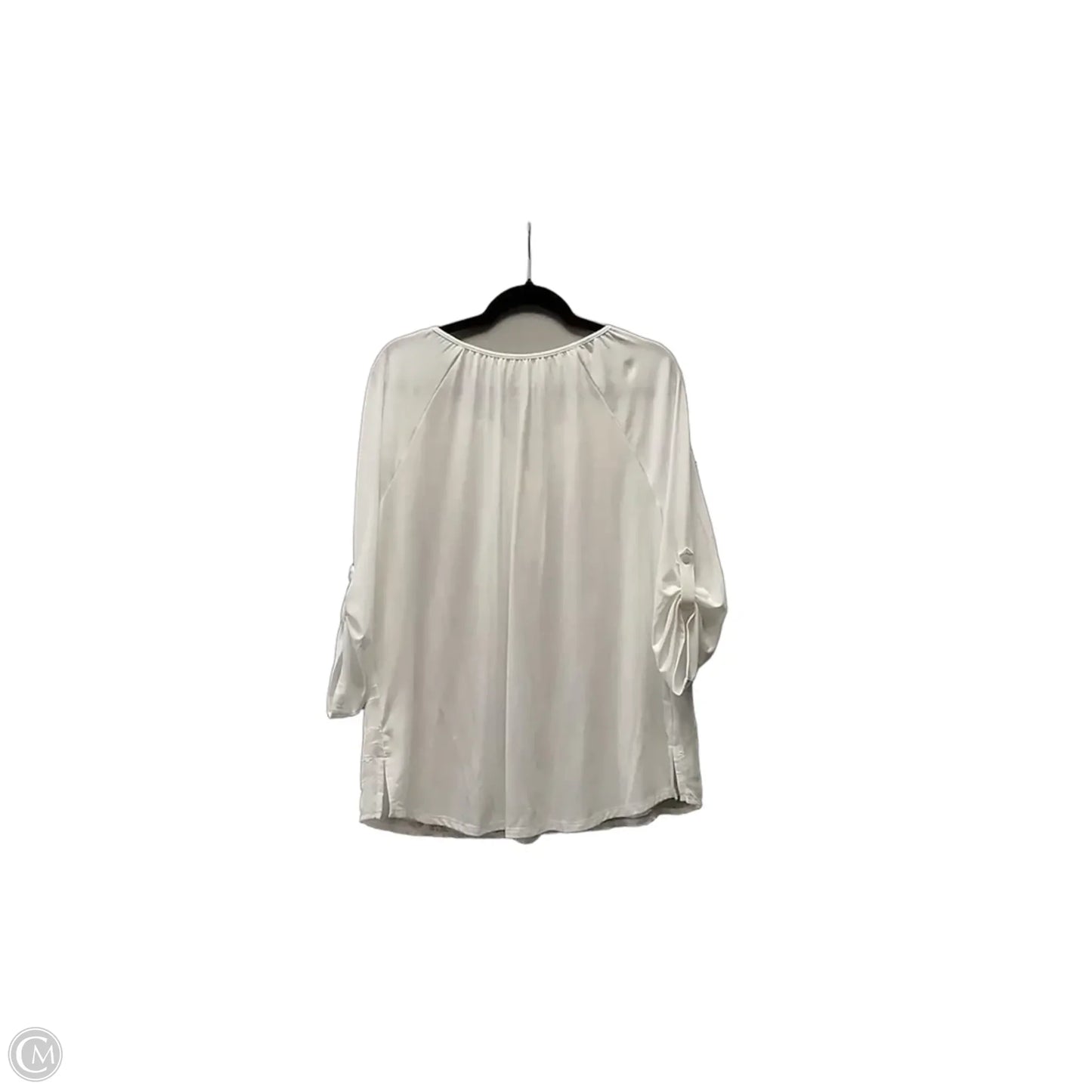 Blouse Long Sleeve By St Johns Bay In White, Size: L