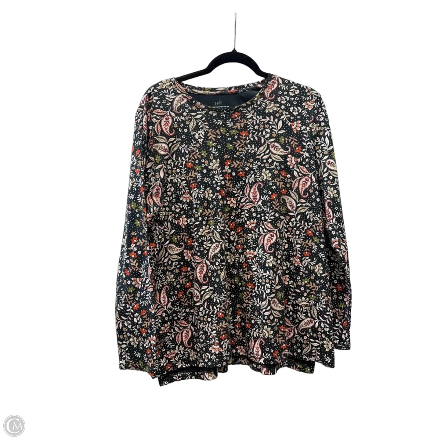 Top Long Sleeve By J. Jill In Floral Print, Size: L