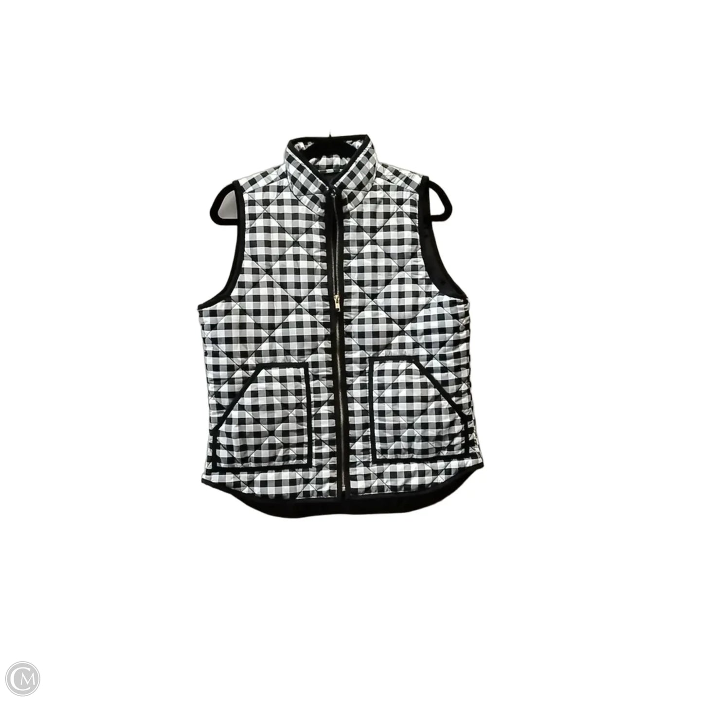 Vest Puffer & Quilted By Clothes Mentor In Plaid Pattern, Size: M