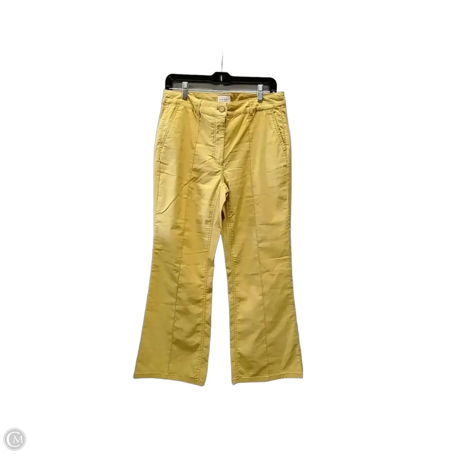 Pants Wide Leg By Nicole Miller In Yellow, Size: 8