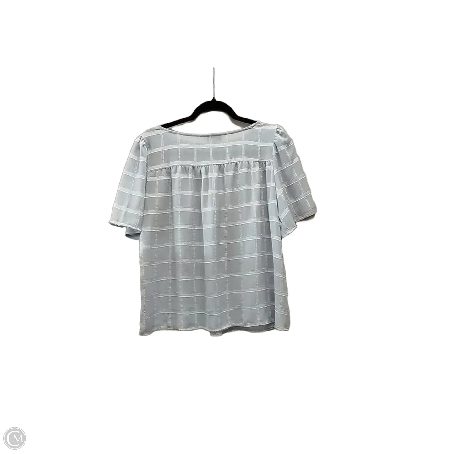 Blouse Short Sleeve By Counterparts In Blue, Size: S