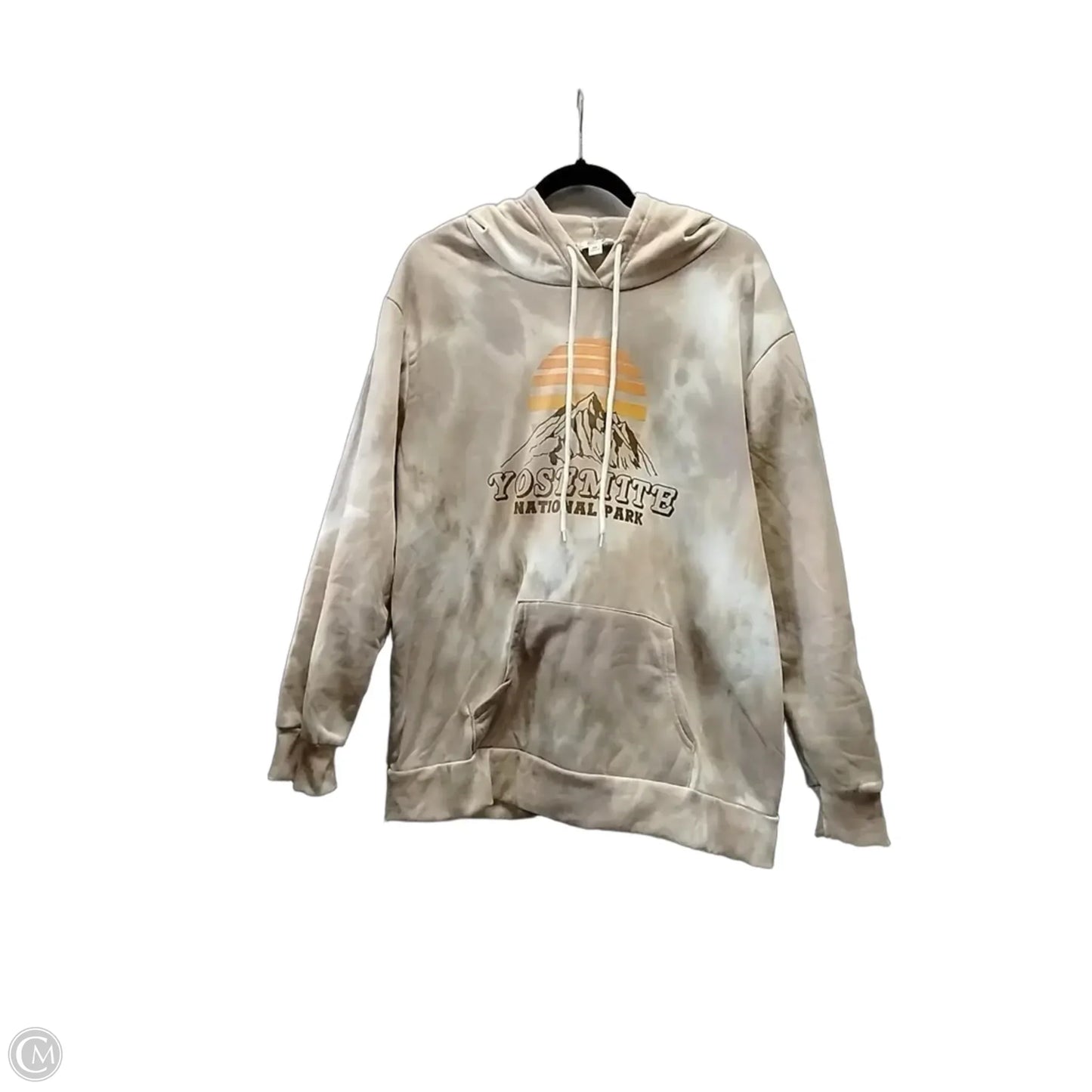 Sweatshirt Hoodie By Orange Kiss In Tie Dye Print, Size: 2x