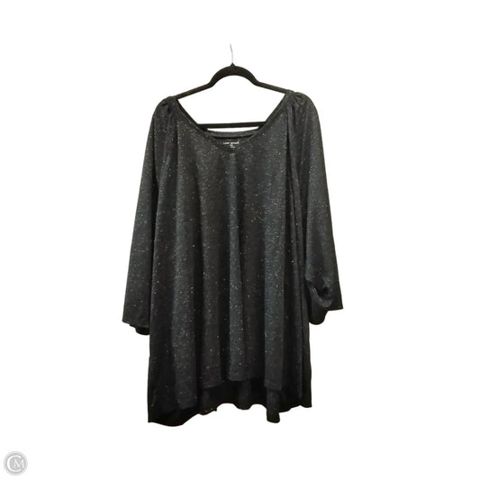Top Long Sleeve By Lane Bryant In Black, Size: 2x