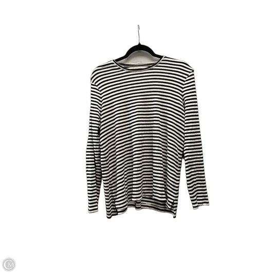 Top Long Sleeve By J. Jill In Striped Pattern, Size: M