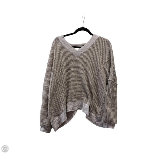 Top Long Sleeve By Listicle In Grey, Size: S
