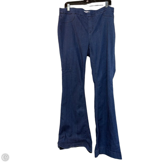 Jeans Flared By Cello In Blue Denim, Size: 2x